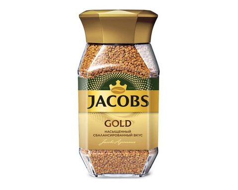 Кофе растворимый Jacobs Gold, 95 г стеклянная банка