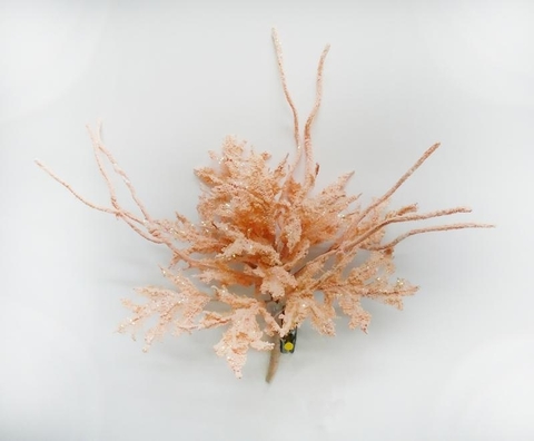 Коралл на клипсе 20см ChristmasDeLuxe premium collection коралловый