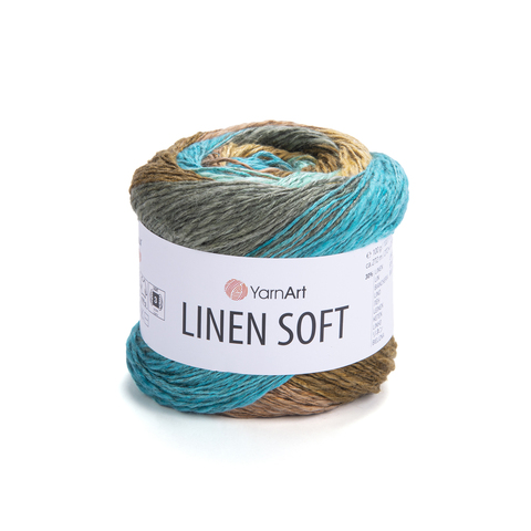 Пряжа YarnArt Linen Soft 7409 зимородок