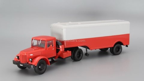 MAZ-200V with semitrailer MAZ-5217 1:43 DeAgostini Auto Legends USSR Trucks SE#3