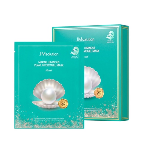 JMsolution Marine Luminous Pearl Hydrogel Mask Pearl гидрогелевая маска с экстрактом жемчуга