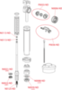 Впускной механизм с нижней подводкой и металлической резьбой, арт. A18-1/2" AlcaPlast