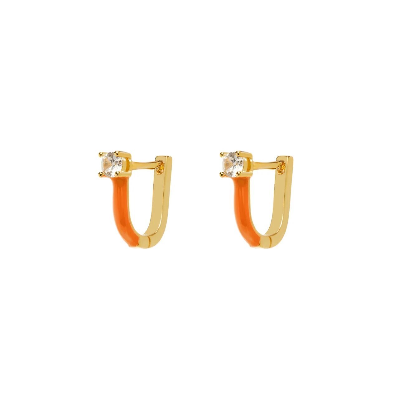 Arch Earrings - Orange