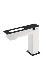 Boheme Q 141-WB Смеситель для раковины, цвет: белый,чёрный фото