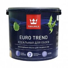 Краска Euro Trend Tikkurila 2,7л интерьерная для обоев и стен Тиккурила