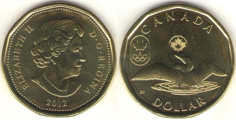1 доллар "Олимпийская утка. Лондон - 2012 год" 2012 год UNC