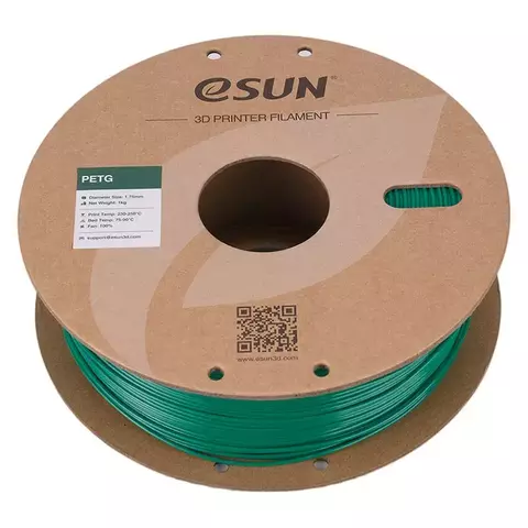 Катушка PETG-пластика ESUN 1.75 мм 1кг., изумрудная