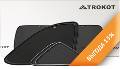 Каркасные автошторки на магнитах для ACURA TLX (2014+). Комплект на заднюю полусферу из 3 экранов