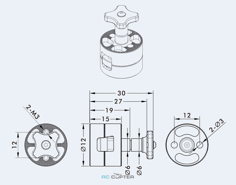 Адаптер для быстрой смены пропеллеров 14-18" для моторов T-Motor 35XX-41XX, U3, U5 (2 шт) QAD v2