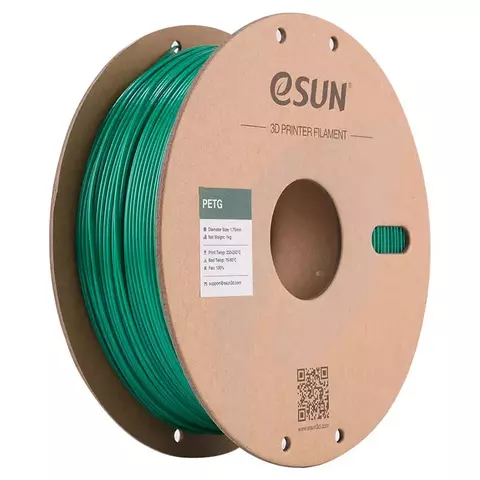 Катушка PETG-пластика ESUN 1.75 мм 1кг., изумрудная