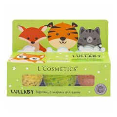 Набор бурлящих шариков зеленый 3шт L’COSMETICS Lullaby 55г
