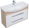 Aquanet 252676 Компл.1 - Тумба Остин 105 цв.белый глянец/дуб сонома (Стиль) (252676)