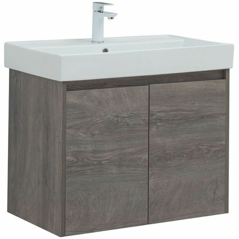 Aquanet 302527 Тумба с раковиной Nova Lite 75 2 дв. цв. дуб рошелье (302527)