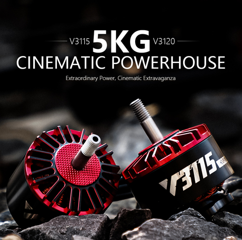 T-Motor Velox V3115 KV640 Cinematic, 4-8S, 9-11", X4 X8