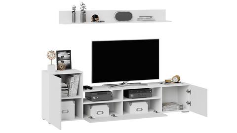 Гостиная Сильвия тип 2 белый ясень / белый матовый