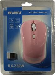 SVEN Wireless Optical Mouse <RX-230W Pink>  (RTL)  USB 4btn+Roll