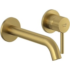 Kludi 38245N076S Kludi 38 245 N076S  BOZZ SET наст. смес. умыв. 2 отв. 230 мм, брашированное золото  + внутренняя час фото