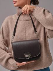 Сумка кожаная Azaro 30741 темно-коричневый соло