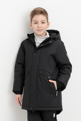 пальто  для мальчика  ВК 36097/4 ГР