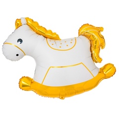 К Фигура, Лошадка-Качалка, Белый, 37''/94 см, 1 шт. (В упаковке)