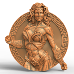 Силиконовый молд № 467 Медальон Амазонка