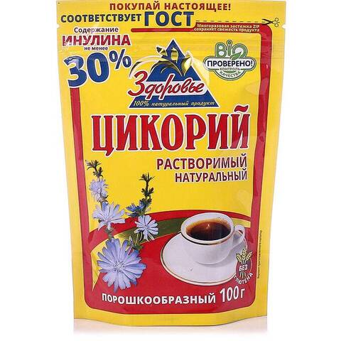 Цикорий порошок ЗДОРОВЬЕ 100грп