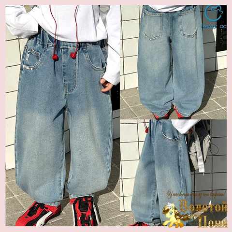 Джинсы девочке (4-9) 260123-L-2662