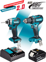 Набор аккумуляторных инструментов Makita DTD173Z(R)-DDF485Z(R)-191A25-2