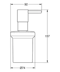Дозатор жидкого мыла GROHE Essentials, хром (40394001)