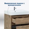 Aquanet 254695 Тумба с раковиной Nova Lite 60 2 ящ. цв. дуб рустикальный (254695)