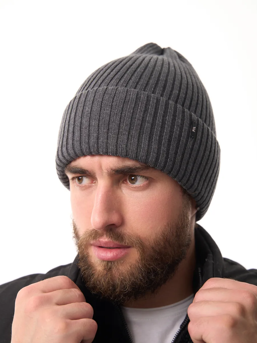 Шапка осенняя бини вязаная зима