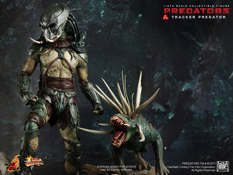 Фигурка Хищник Следопыт с гончей из фильма Хищники Hot Toys