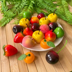 Фрукты искусственные МИКС, муляжи мини 3-6 см, набор 20 шт.