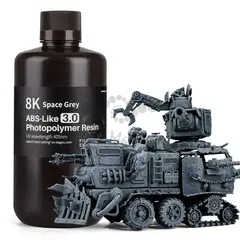 Фотополимерная смола Elegoo ABS-Like Resin V3.0 8K, серая (Gray), 1 л, 50.103.0221