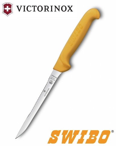 Нож кухонный Victorinox SWIBO® для рыбы, 16 cm, Yellow  (5.8448.16)