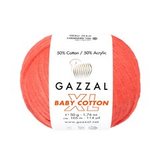 Пряжа Gazzal Baby Cotton XL 3459 оранжевый неон