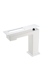 Boheme Q 141-WCR Смеситель для раковины, цвет: белый,хром фото