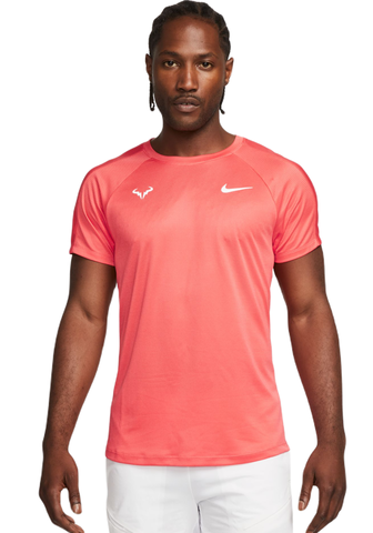 Теннисная футболка Nike Rafa Challenger Dri-Fit Tennis Top - ember glow/jade ice/white