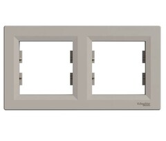 РАМКА 2-ПОСТ БРОНЗА ASFORA /SCHNEIDER/