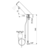 Delabie 440100 Кран TEMPOMATIC 4 (раковина),  F3/8" , встр.блок 230/12V