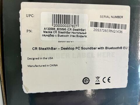 Mackie CR StealthBar Настольный саундбар с Bluetooth