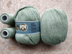 Шалфей, арт. 32, пух норки синяя этикетка