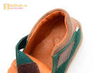 Ботинки для мальчиков кожаные Лель (LEL) на липучке, цвет зеленый. Изображение 13 из 14.