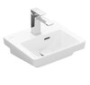 Villeroy&Boch 43703701 Раковина, Villeroy&Boch, Subway 3.0, ширина, мм-370, глубина, мм-305, высота, мм-130, тип установки-подвесной, отверстия для смесителя-1, с переливом, материал-керамика, цвет-альпийский белый