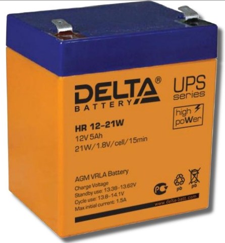 Аккумуляторная батарея Delta HR 12-21 W