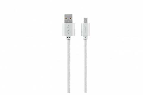 Кабель Rombica Twist Silver USB 2.0 A to Micro USB