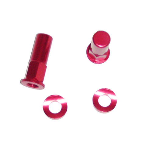 RL-01 Red Гайка с шайбой для буксатора, красный