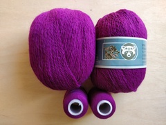 Орхидея, арт. 808, пух норки синяя этикетка