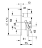 Villeroy&Boch TVS10435300061 TVS10435300061 O.NOVO Однорычажный смеситель скрытого монтажа с автоматическим переключателем, хром (ДО ОКОНЧАНИЯ ОСТАТКОВ)