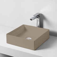 SCL001 22 00 Artceram SCALINO Раковина настольная 38x38 см, цвет cream (фактура - необработанная глина) фото